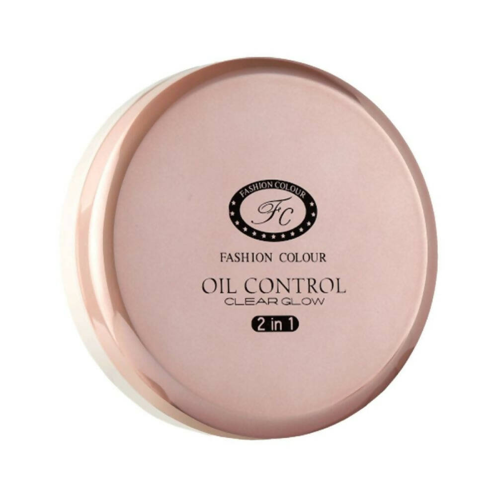 Fashion Colour Oil Control Clear Glow 2 in 1 Powder-Shade 01 - Distacart