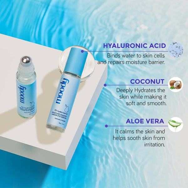 Moody 7D Hydro Burst Under Eye Roll On Serum - Distacart