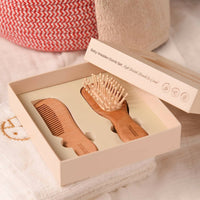 Thumbnail for Maate Baby Wooden Comb Set | Beechwood Comb and Hair Brush - Distacart