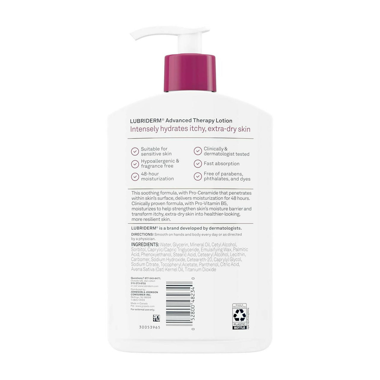 Lubriderm Advanced Therapy Moisturizing Hand And Body Lotion - Distacart
