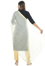 Thumbnail for Mominos Fashion Off White Banarsi Piping Dupatta