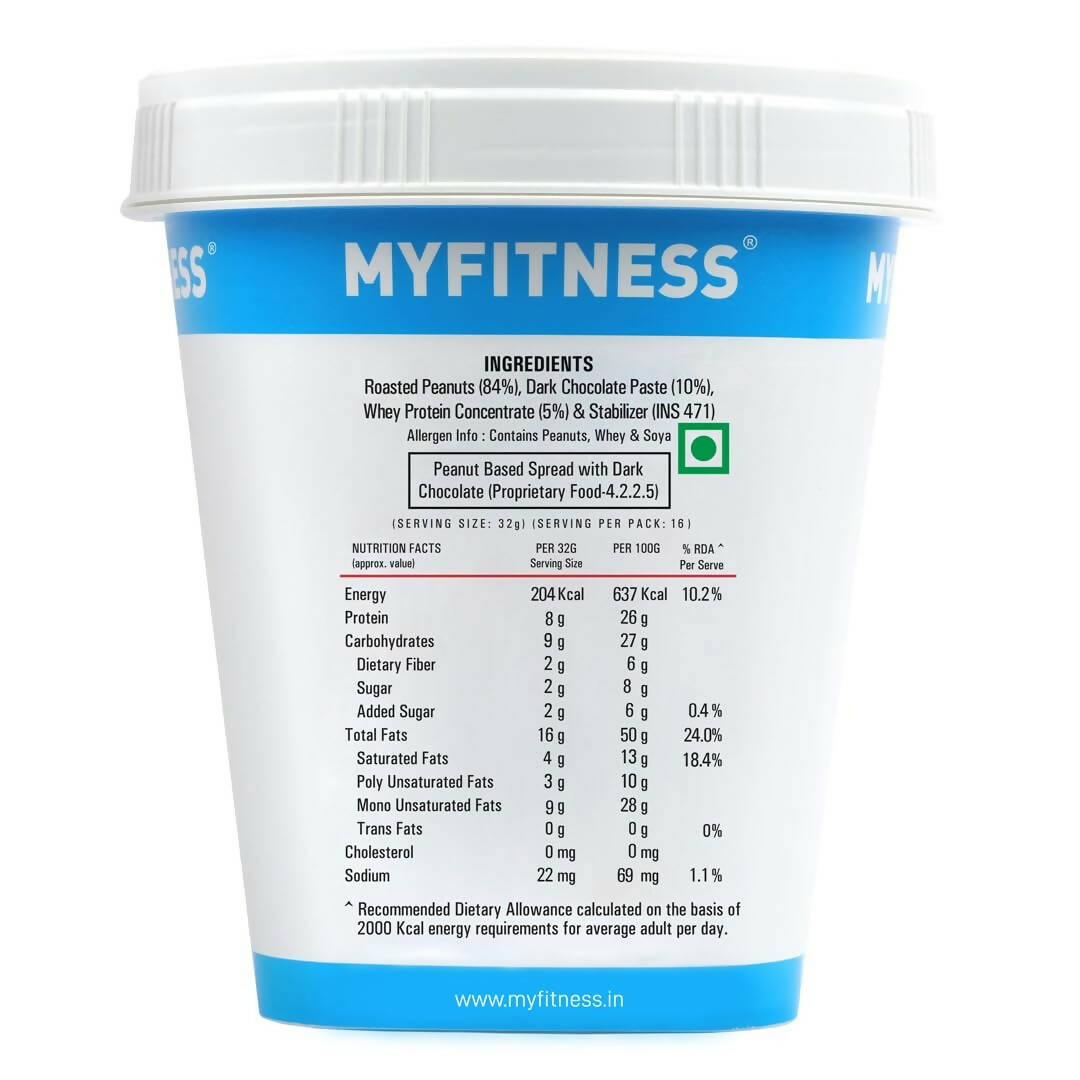 Myfitness High Protein Dark Chocolate Peanut Butter Smooth - Distacart