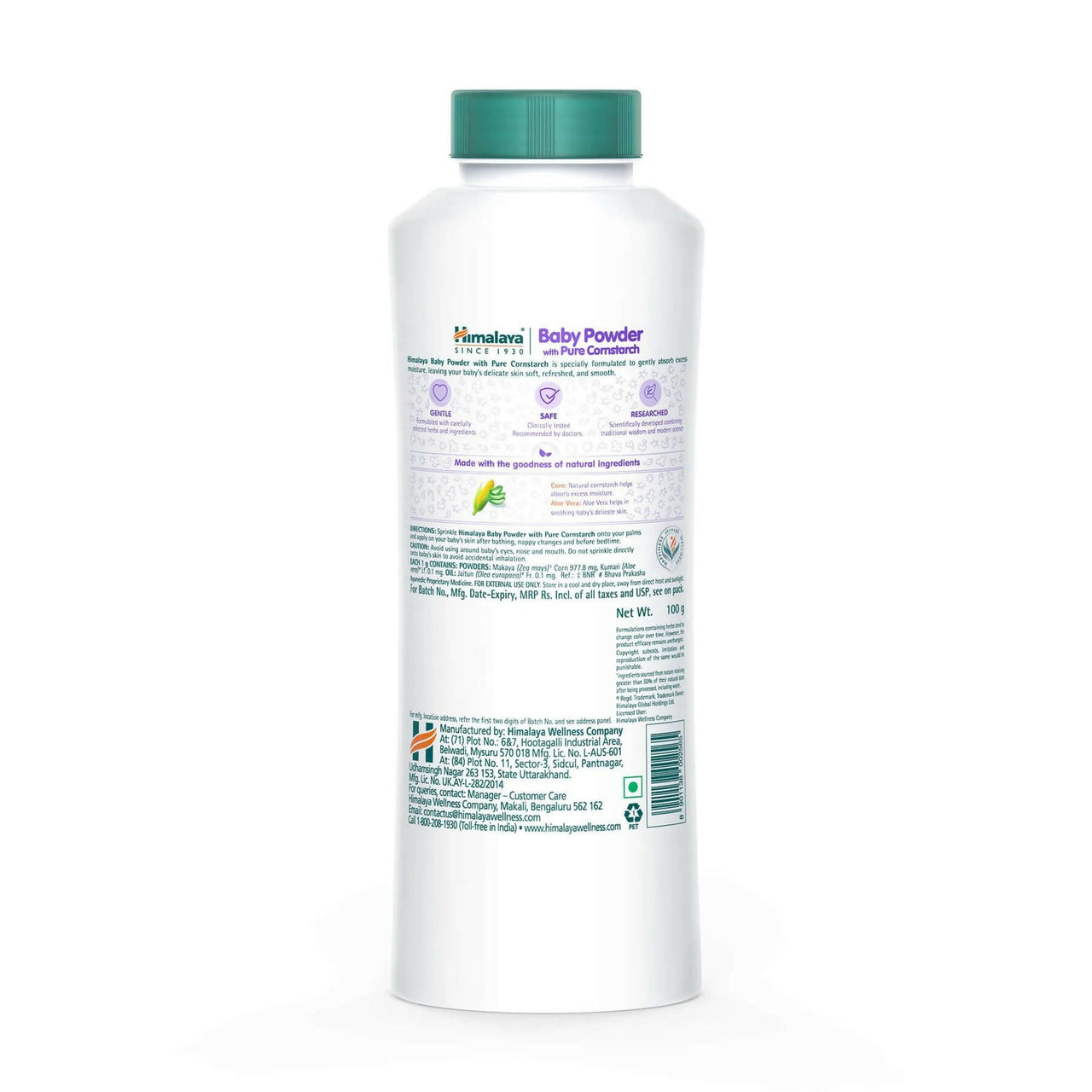 Himalaya Baby Powder with Pure Cornstarch - Distacart