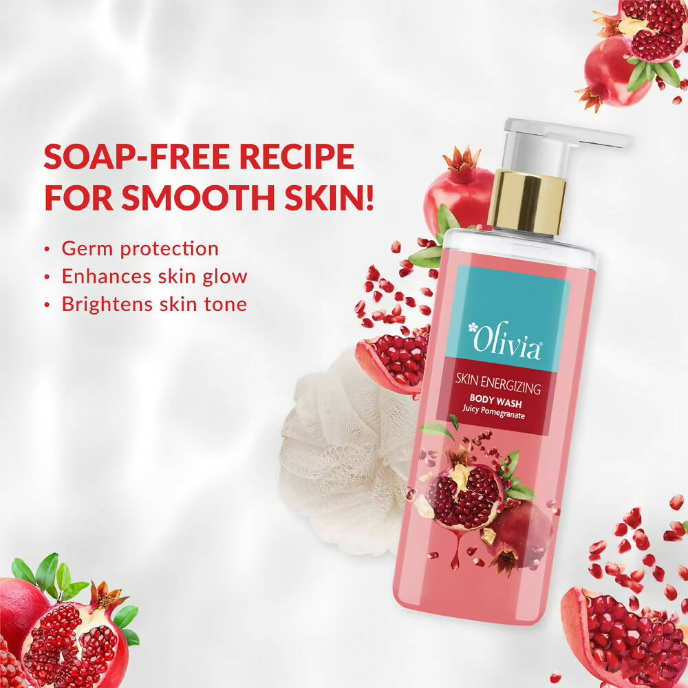 Olivia Skin Energizing Body Wash Juicy Pomegranate - Distacart