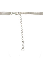 Thumbnail for Silver-Plated Alloy Long Three Chain Flower Necklace - The Pari - Distacart