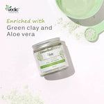 Thumbnail for Vedic Naturals Green Clay With Aloe Vera Powder Peel Off Mask - Distacart