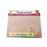 Thumbnail for Kraftsman English Alphabets Wooden Jigsaw Puzzles Hen/Cock Shape Puzzle | Color Kit Included - Distacart