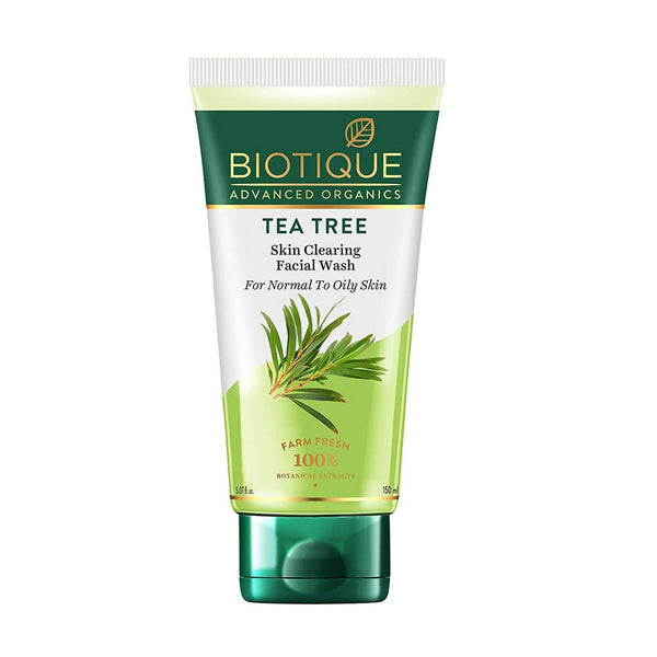 Biotique Advanced Organics Tea Tree Skin Clearing Facial Wash - Distacart
