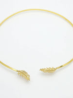Thumbnail for NVR Women Gold-Plated Circular Choker Necklace - Distacart
