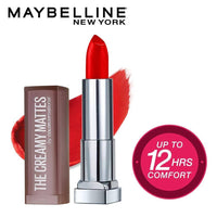 Thumbnail for Maybelline New York Color Sensational Creamy Matte Lipstick / 690 Siren in Scarlet - Distacart