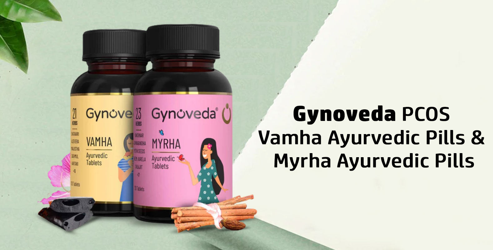 Gynoveda PCOS Vamha Ayurvedic Pills & Myrha Ayurvedic Pills