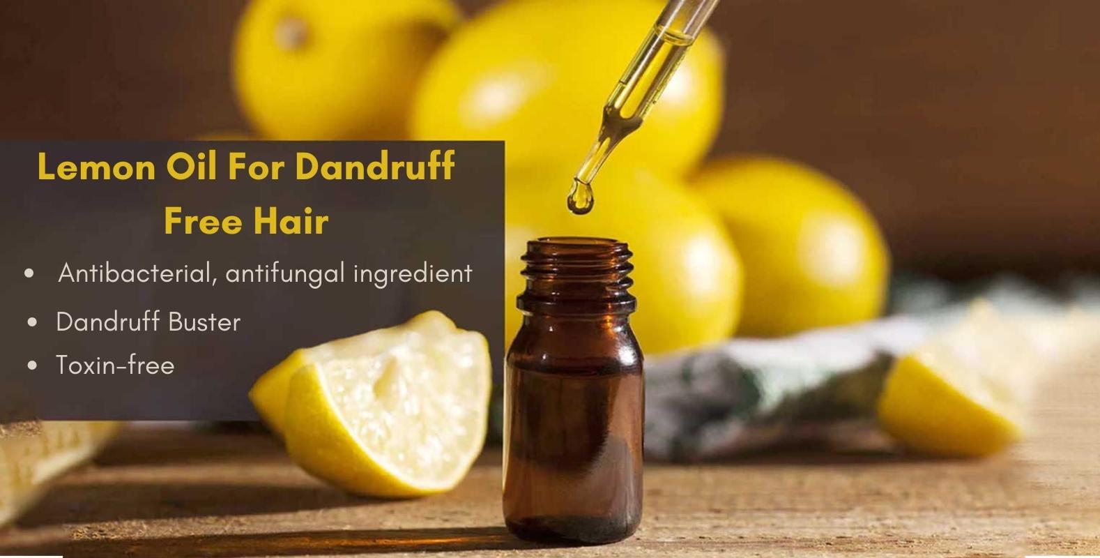 Lemon Oil For Dandruff Free Hair