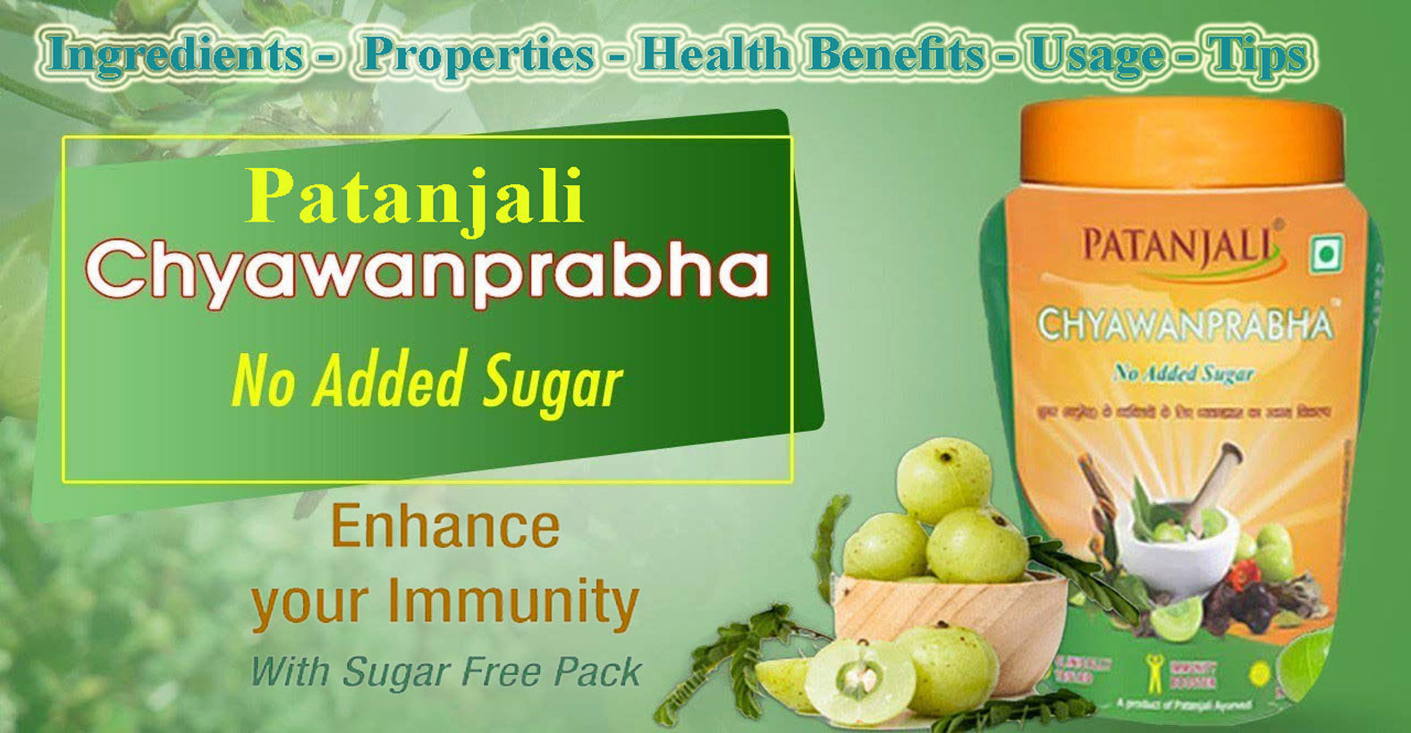 Patanjali Chyawanprabha (Sugar-Free) - Ingredients, Properties, Health Benefits, Usage, Tips