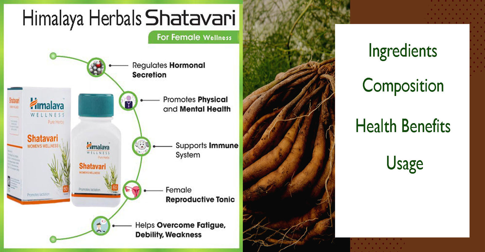 Himalaya Herbals Shatavari - Ingredients, Composition, Health Benefits, Usage