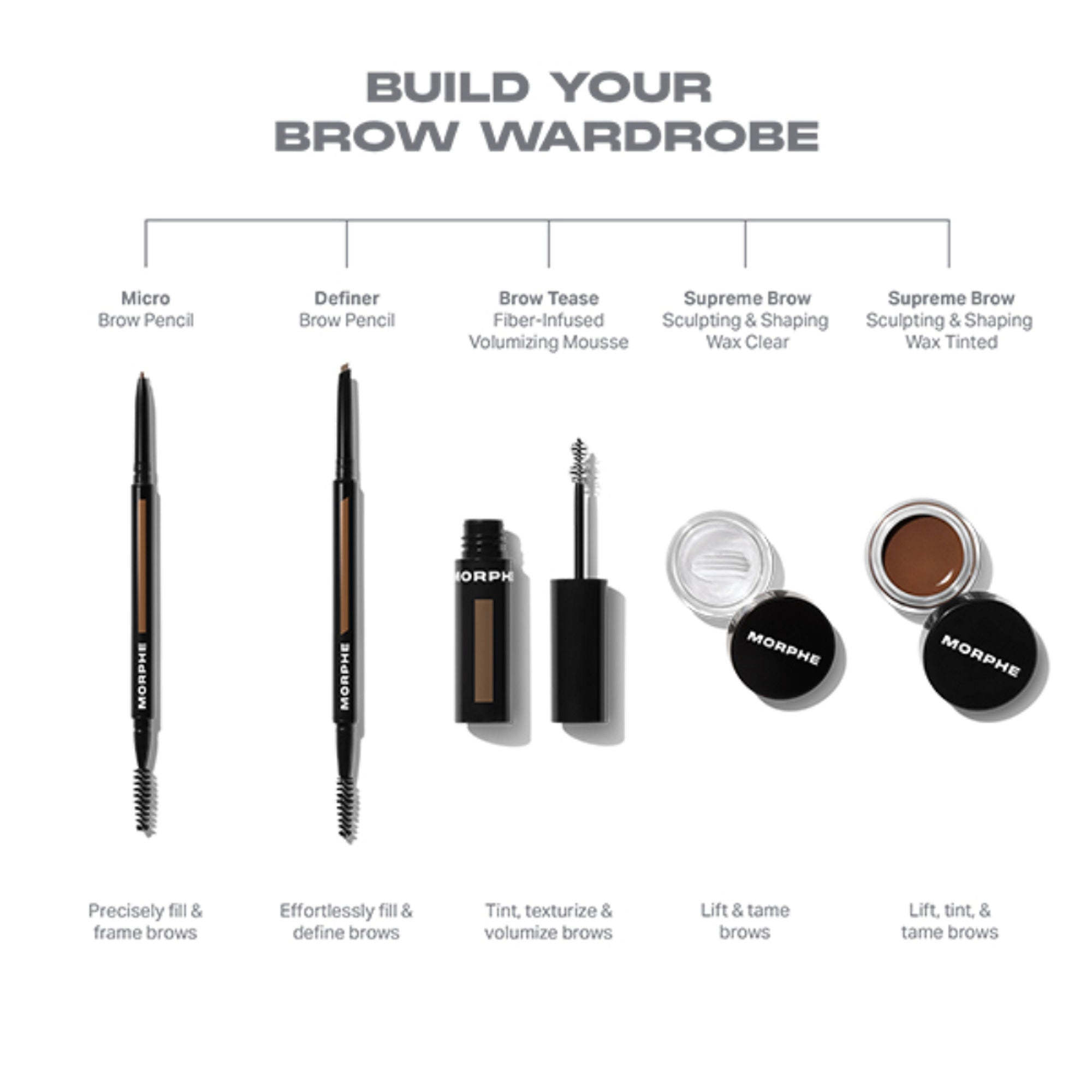 MORPHE Micro Brow Pencil - Hazelnut - Distacart