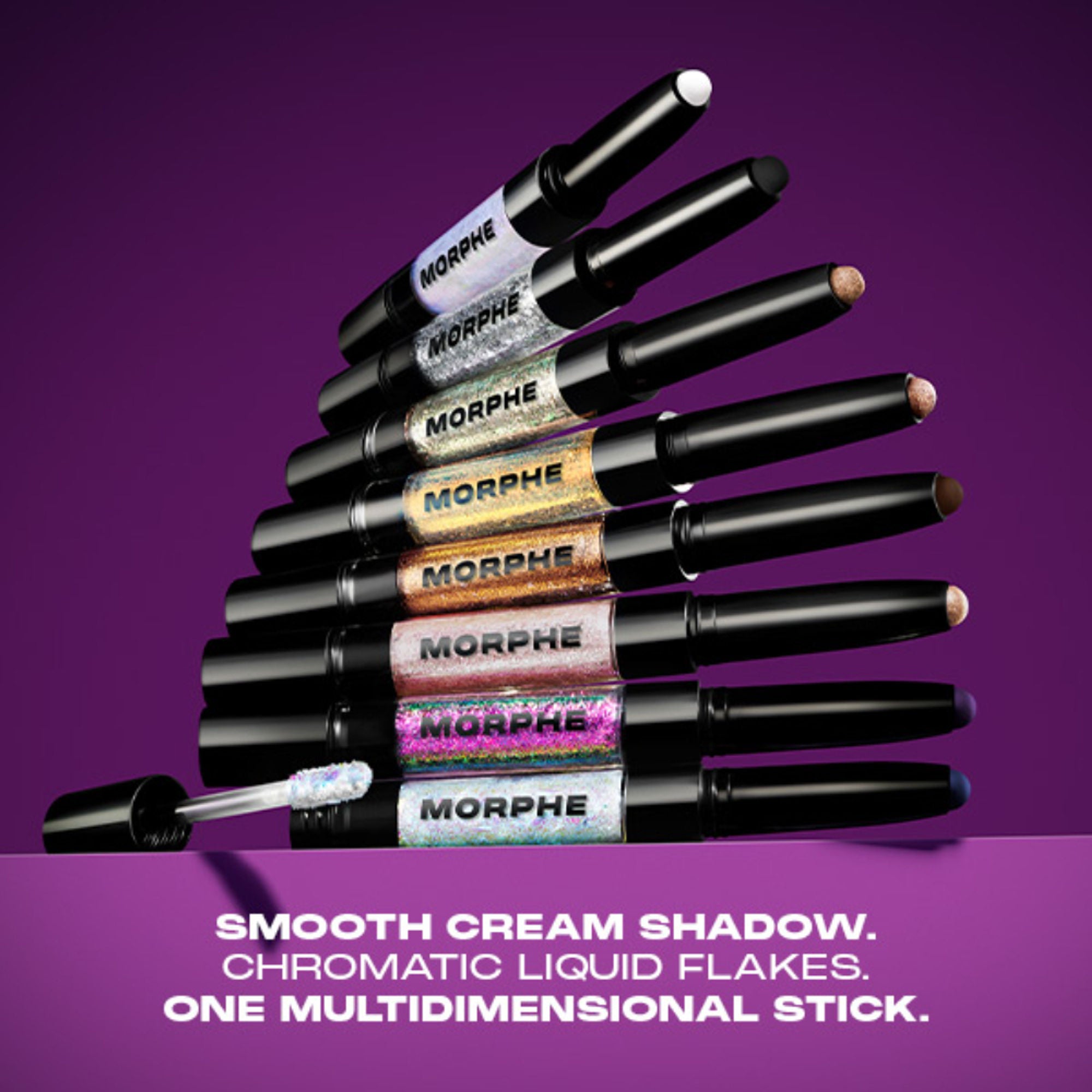 MORPHE Mixed Signals Dual Ended Cream & Liquid Shadow Stick - Bff Fwb - Distacart
