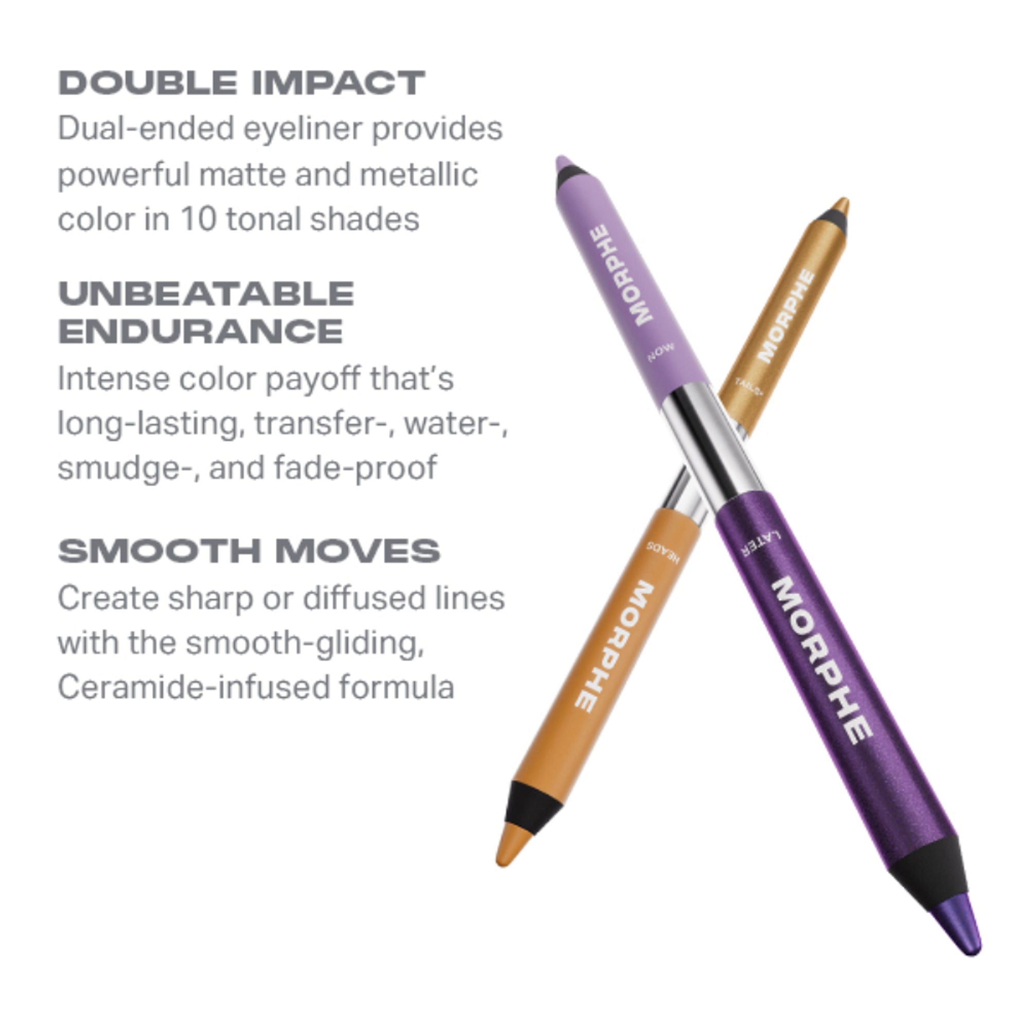 MORPHE Bi Liner Dual Ended Gel Pencil - Friend Or Foe - Distacart
