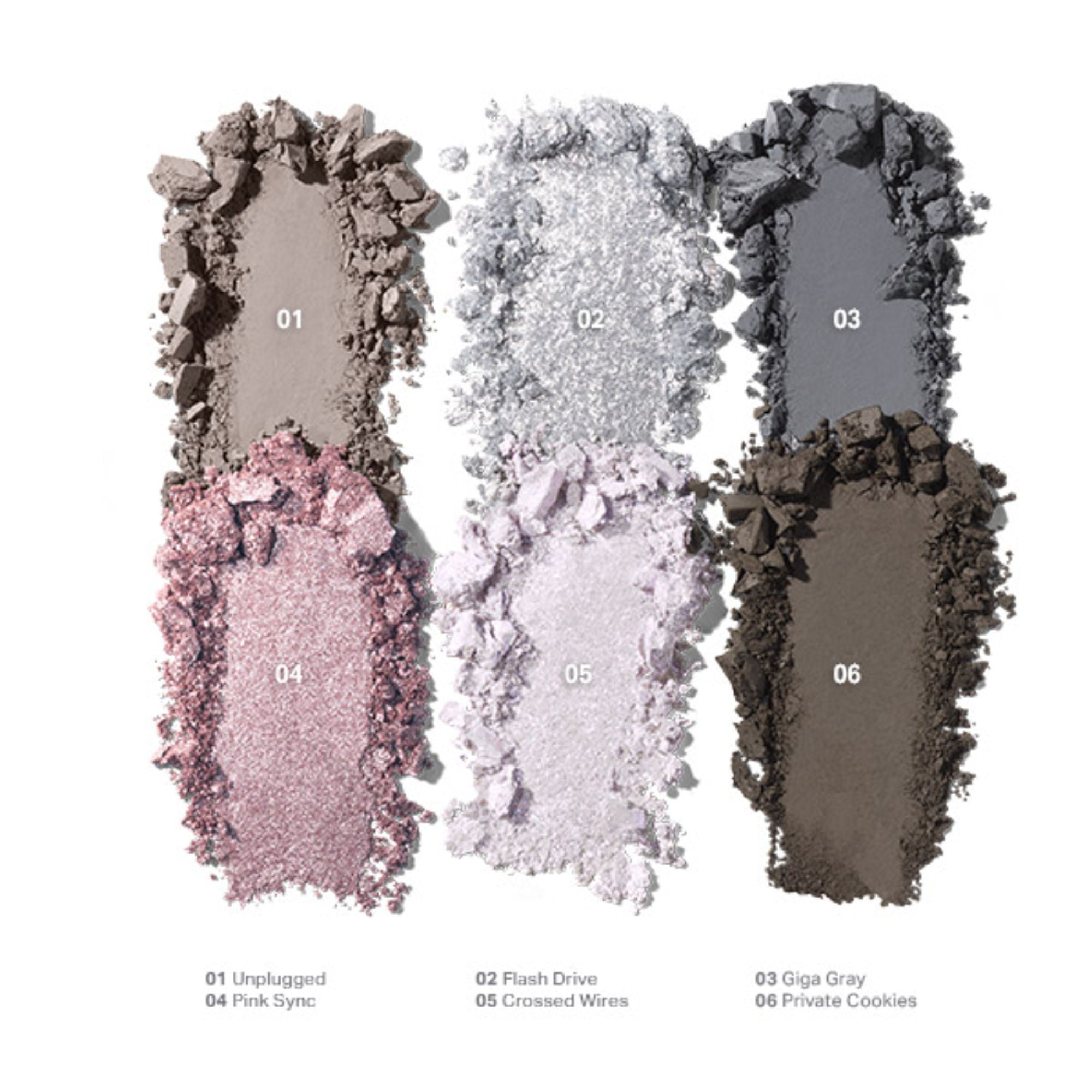 MORPHE Chromaplus 6-Pan Eyeshadow Palette - Cyber Chrome - Distacart