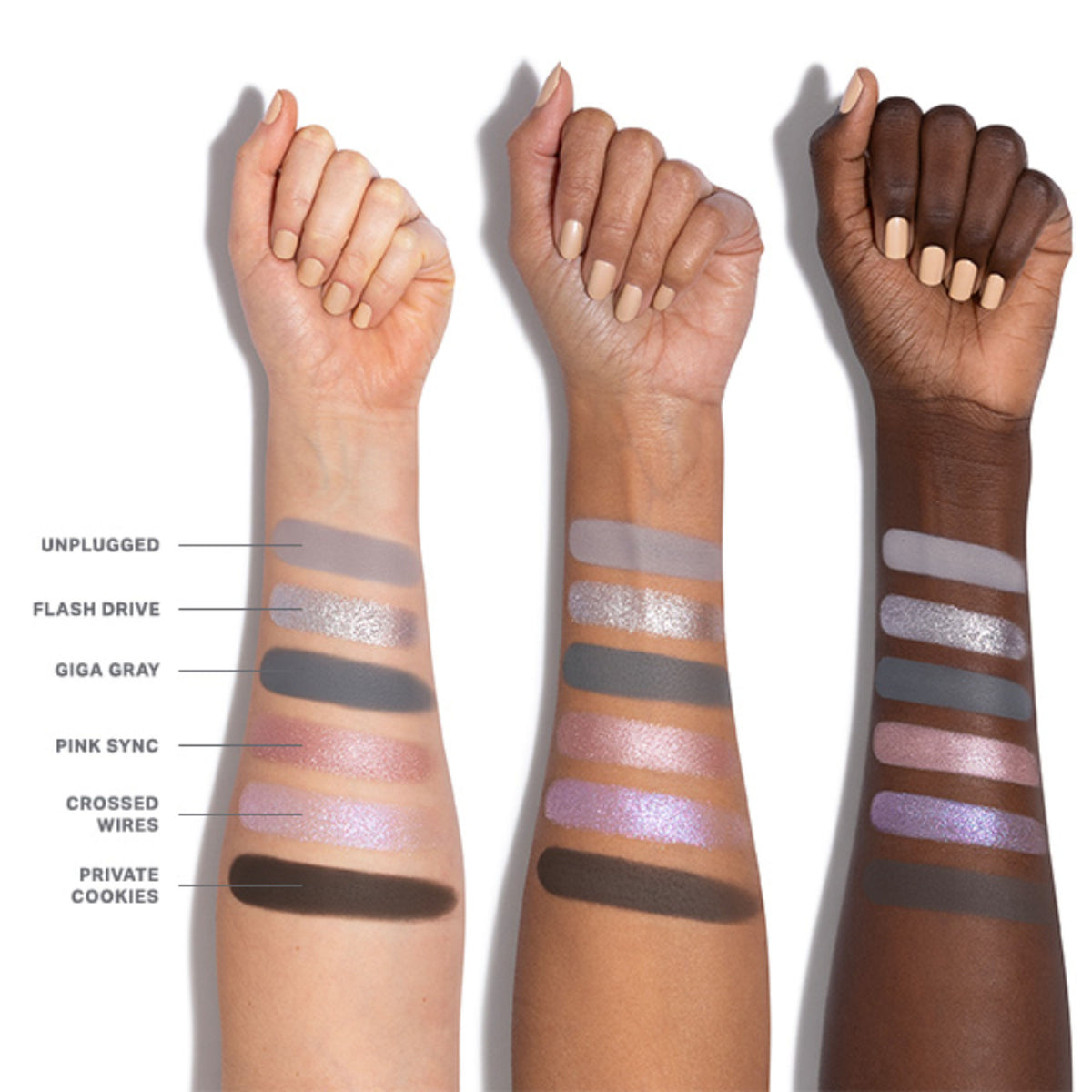 MORPHE Chromaplus 6-Pan Eyeshadow Palette - Cyber Chrome - Distacart