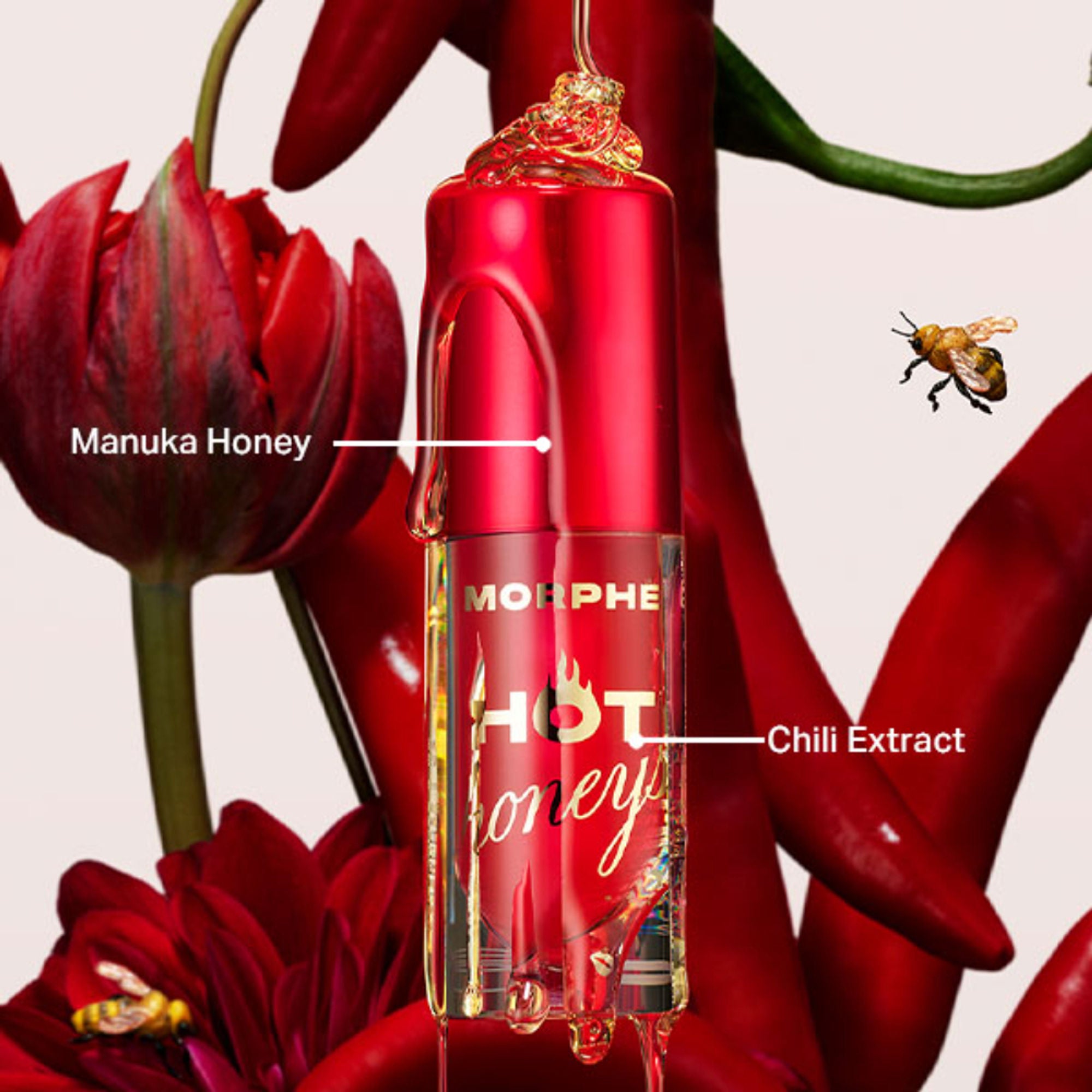 MORPHE Hot Honeys Plumping Lip Oil - Golden Rule - Distacart