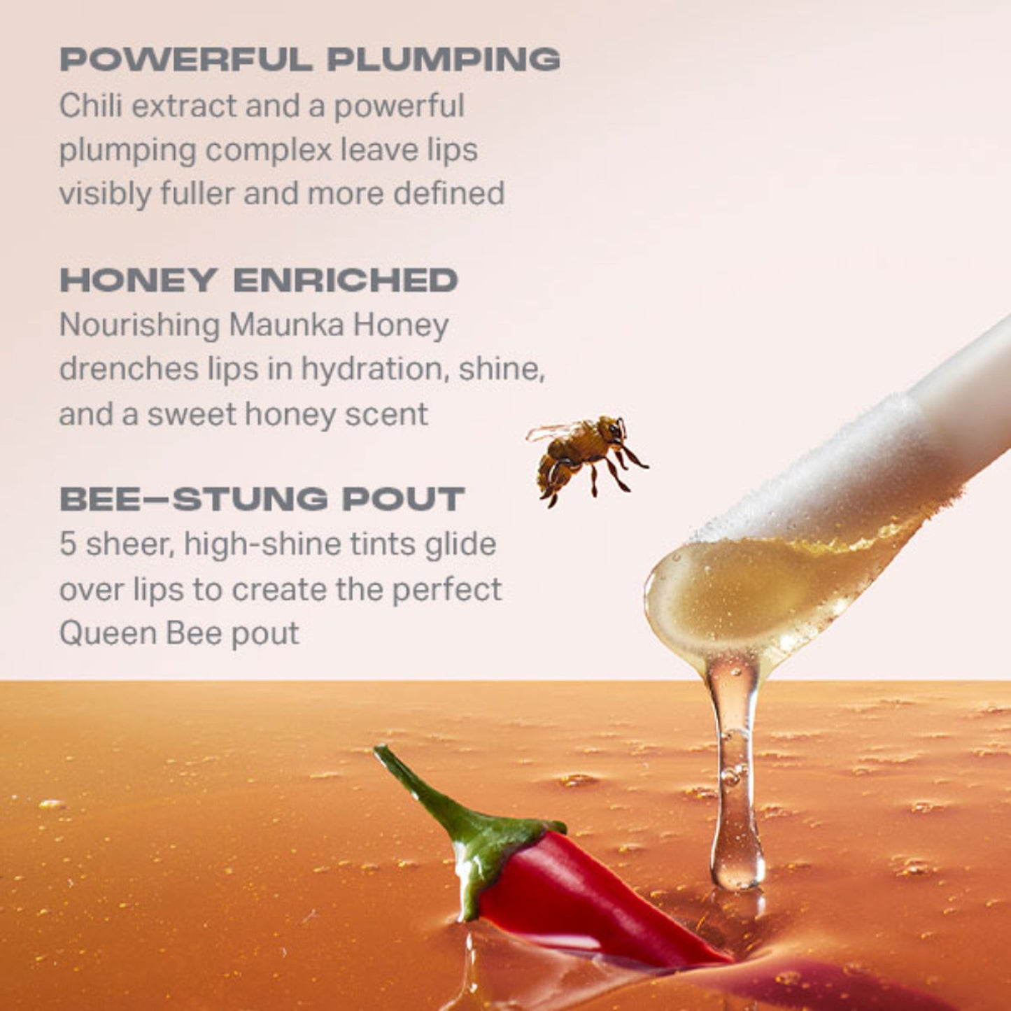 MORPHE Hot Honeys Plumping Lip Oil - Golden Rule - Distacart
