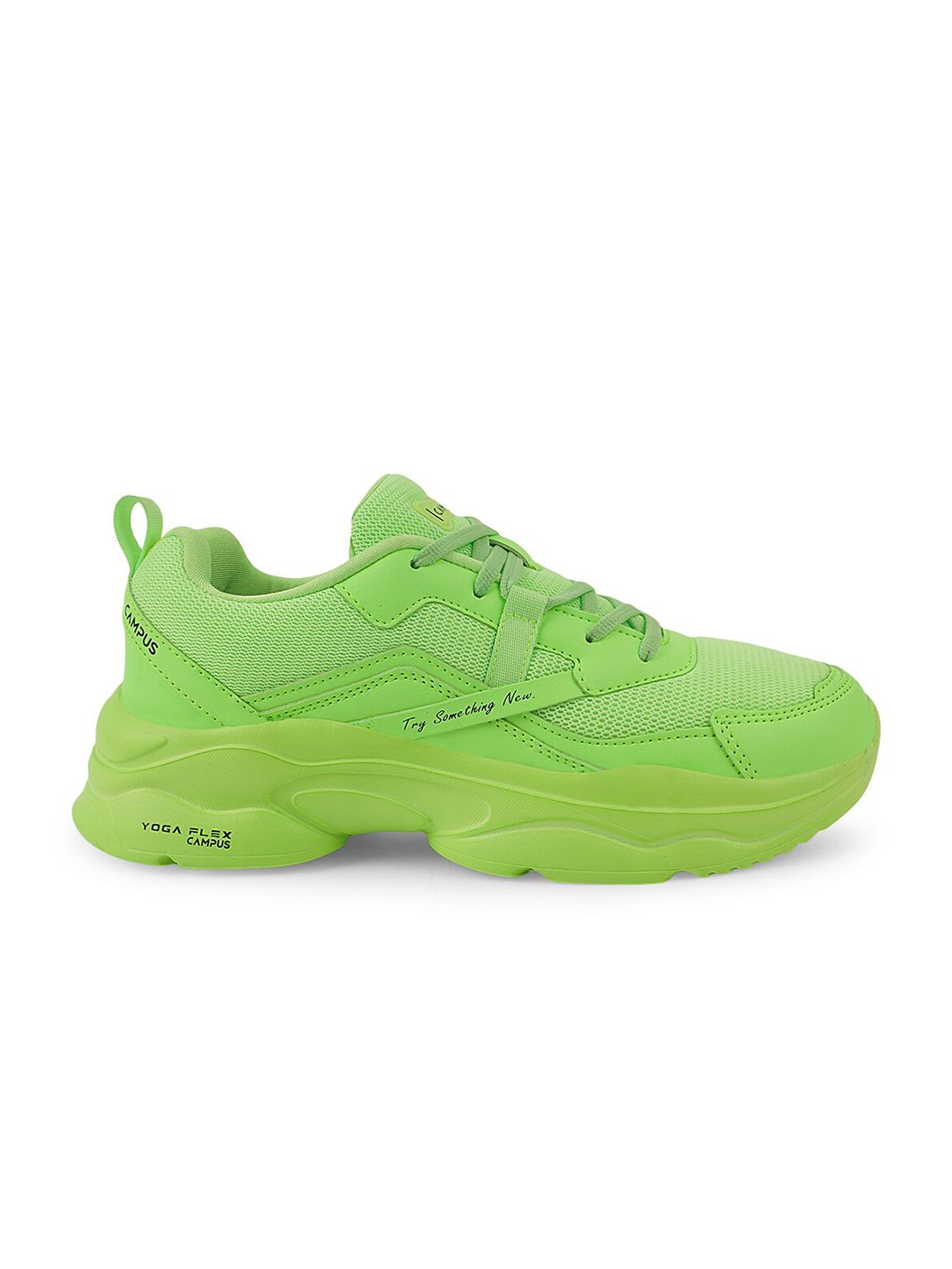 Campus Women Green Mesh Running Shoes