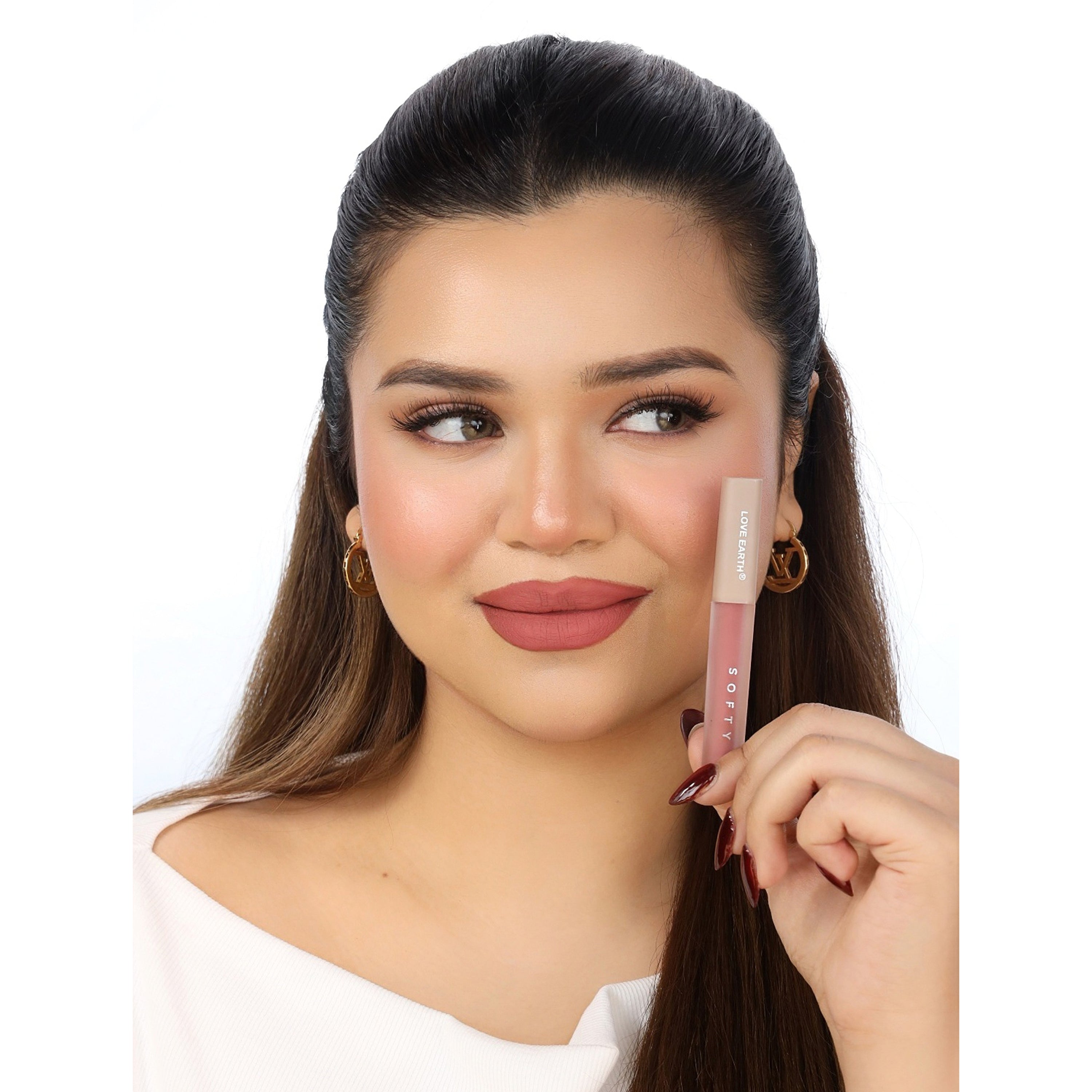 Love Earth Softy Tinty Lipstick - Almond Cream - Dista