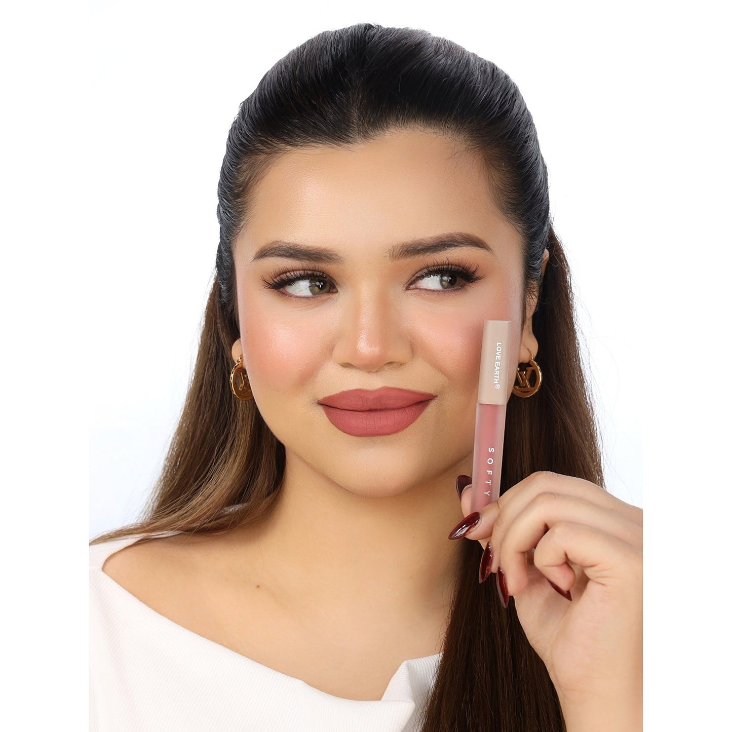 Love Earth Softy Tinty Lipstick - Almond Cream - Dista