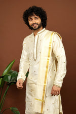 Thumbnail for Hand Embroidered Pattu Set by Hilo Design