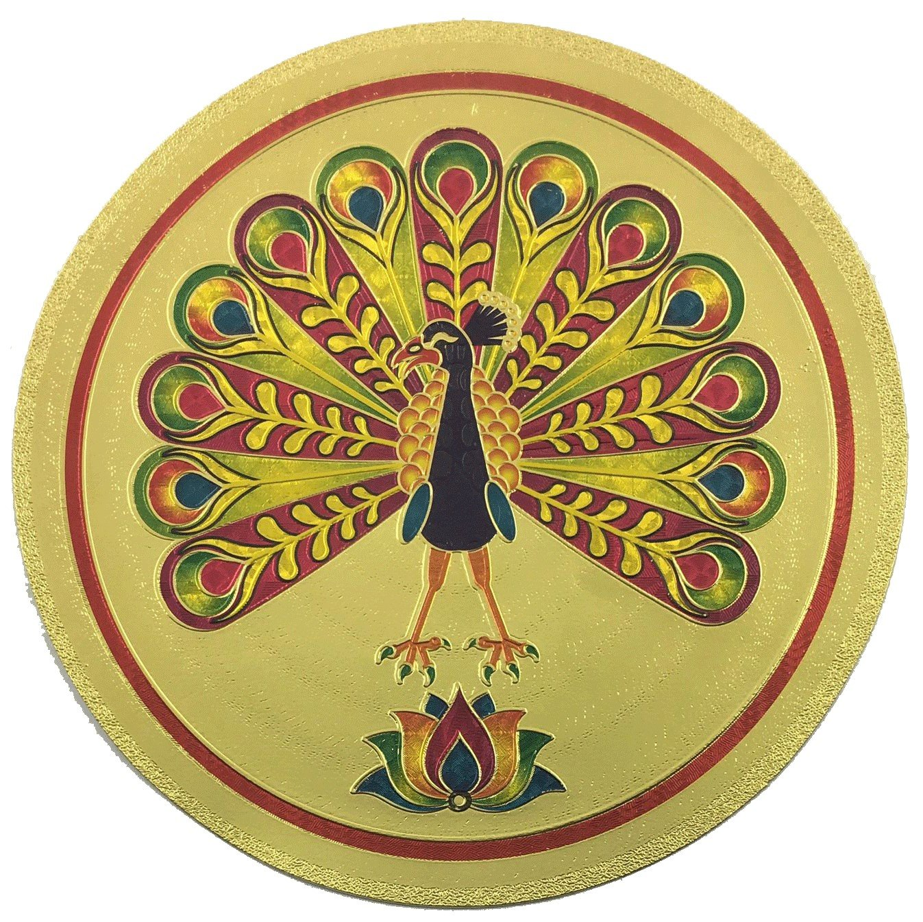 Stickerbazaar Micro Golden Embossing Rangoli Stickers - Distacart