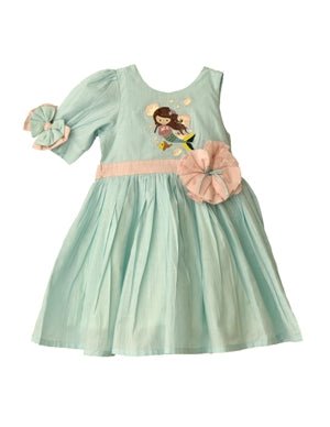 ArthLife Mermaid Embroidered Dress - Distacart