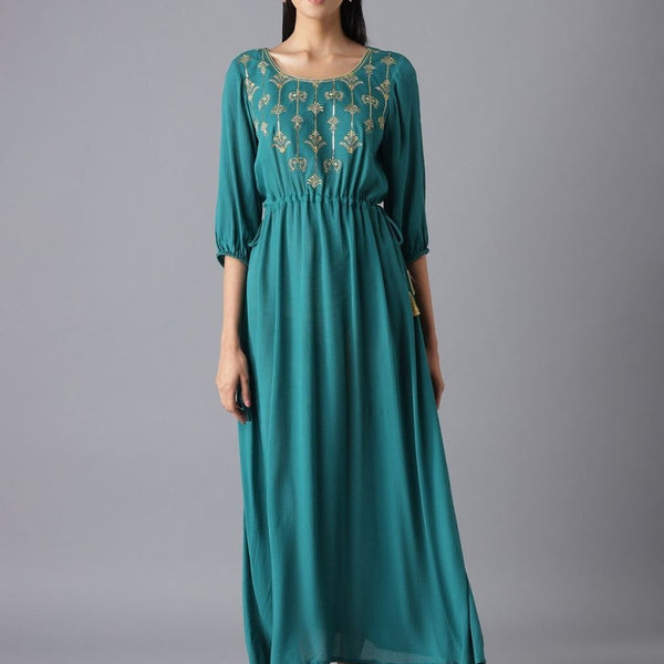 AURELIA Festive Floral Print Dress - Distacart