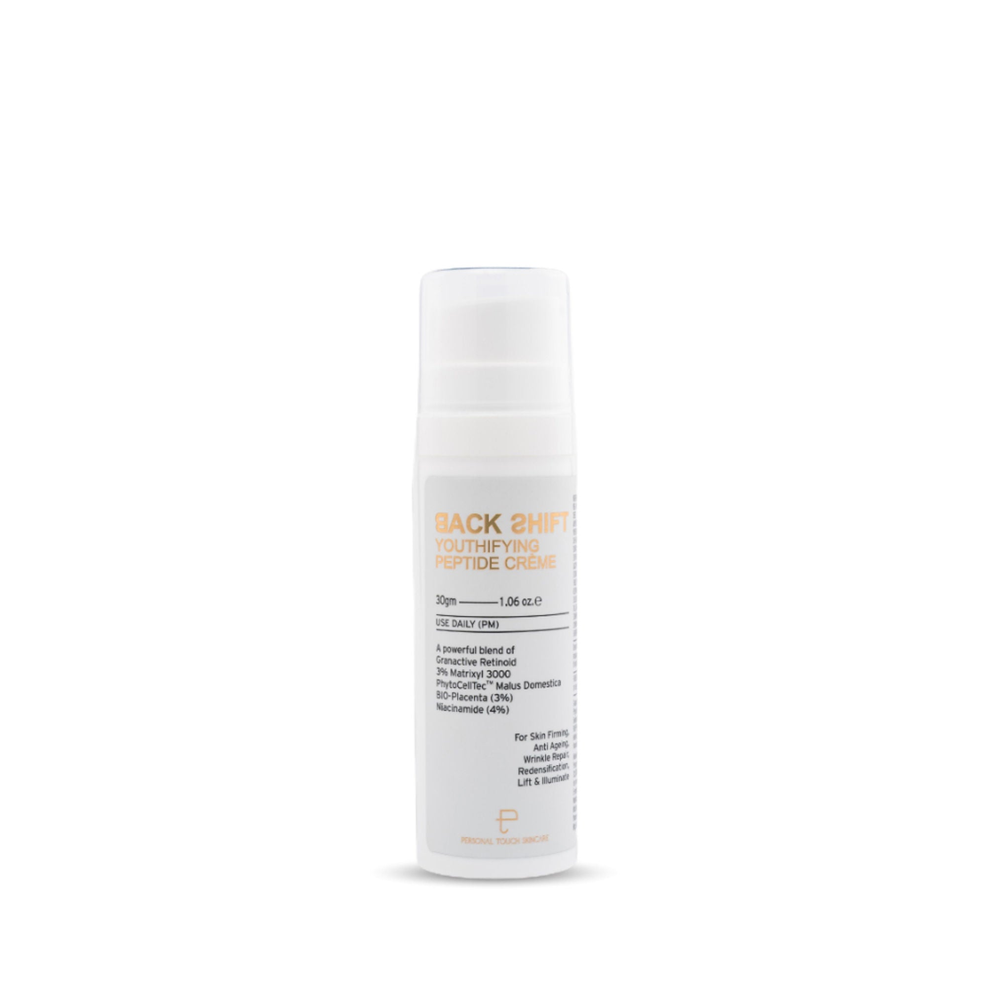 Personal Touch Skincare Backshift Anti Ageing Peptide Cream With Granactive Retinol, Bio Placenta & Niacinamide - Distacart