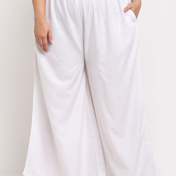TAG 7 Plus Size Mid-Rise Ethnic Palazzos - Distacart