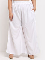 Thumbnail for TAG 7 Plus Size Mid-Rise Ethnic Palazzos - Distacart