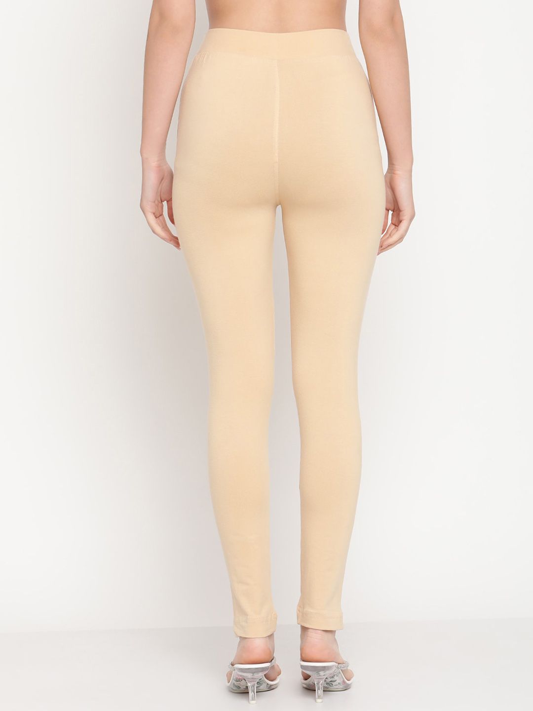 TAG 7 Women Pack of 2 Pink & Beige Solid Kurti Pants - Distacart