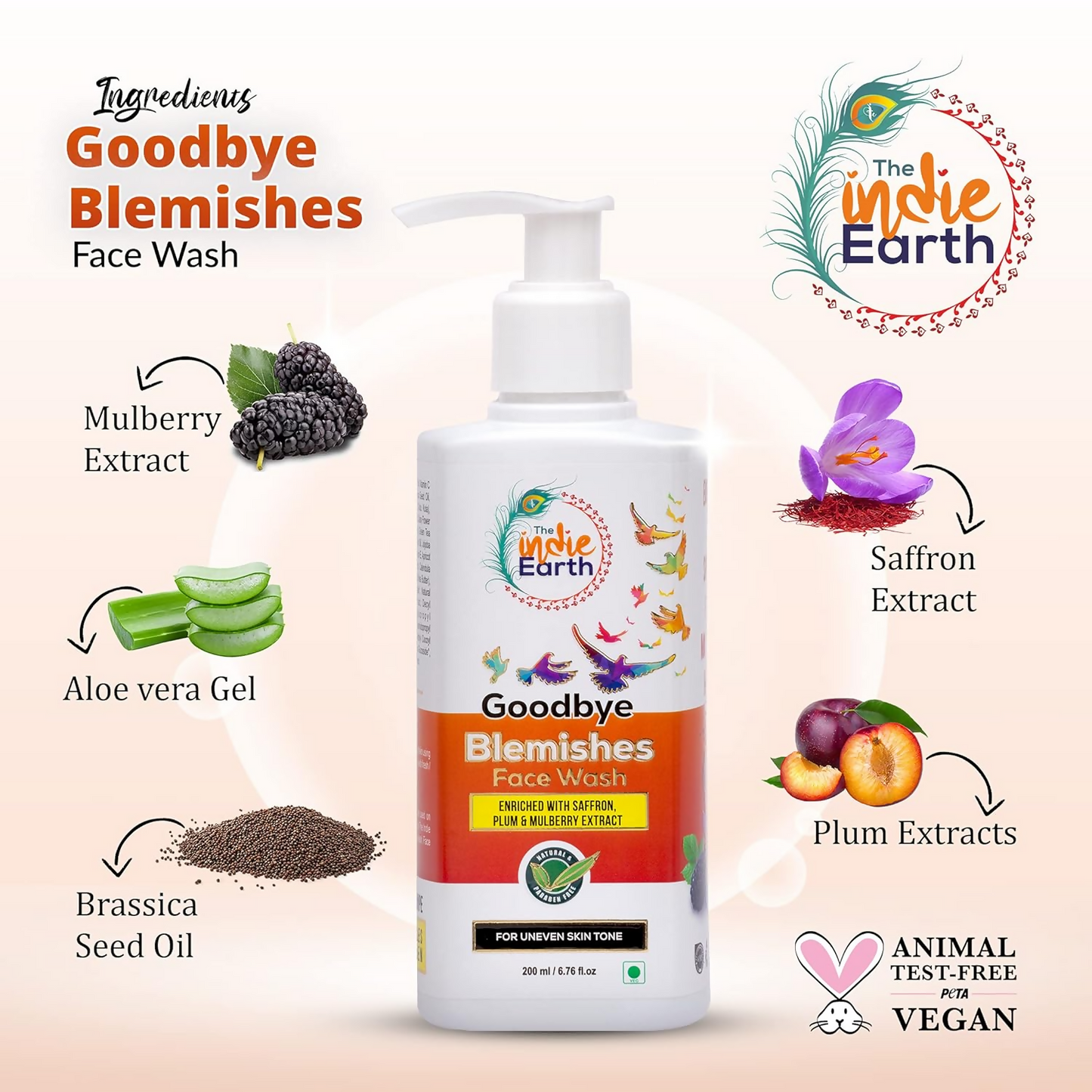 The Indie Earth Goodbye Blemish (Vitamin C) Facewash - Distacart