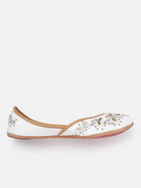Thumbnail for House of Pataudi Women Floral Embellished Mojaris