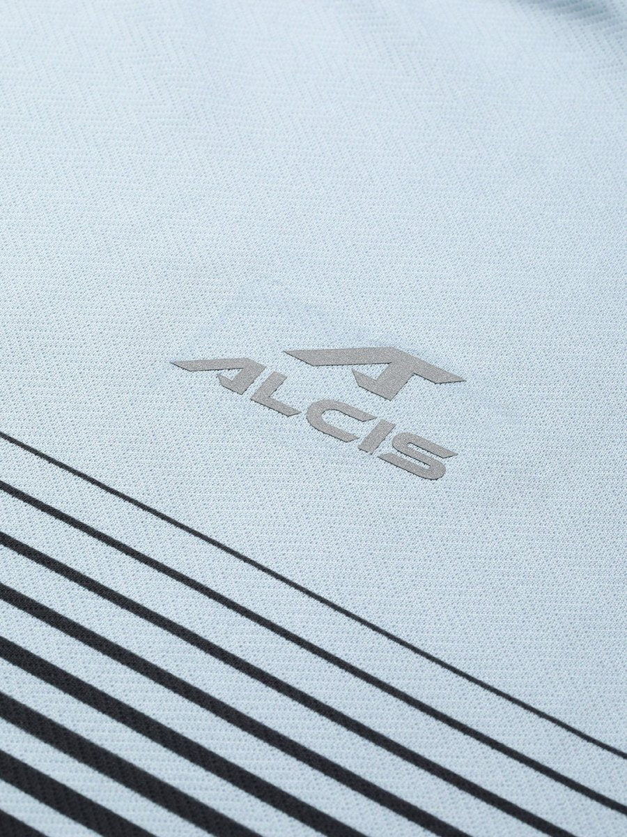 Alcis Men Striped Dry Tech Slim Fit T-shirt - Distacart