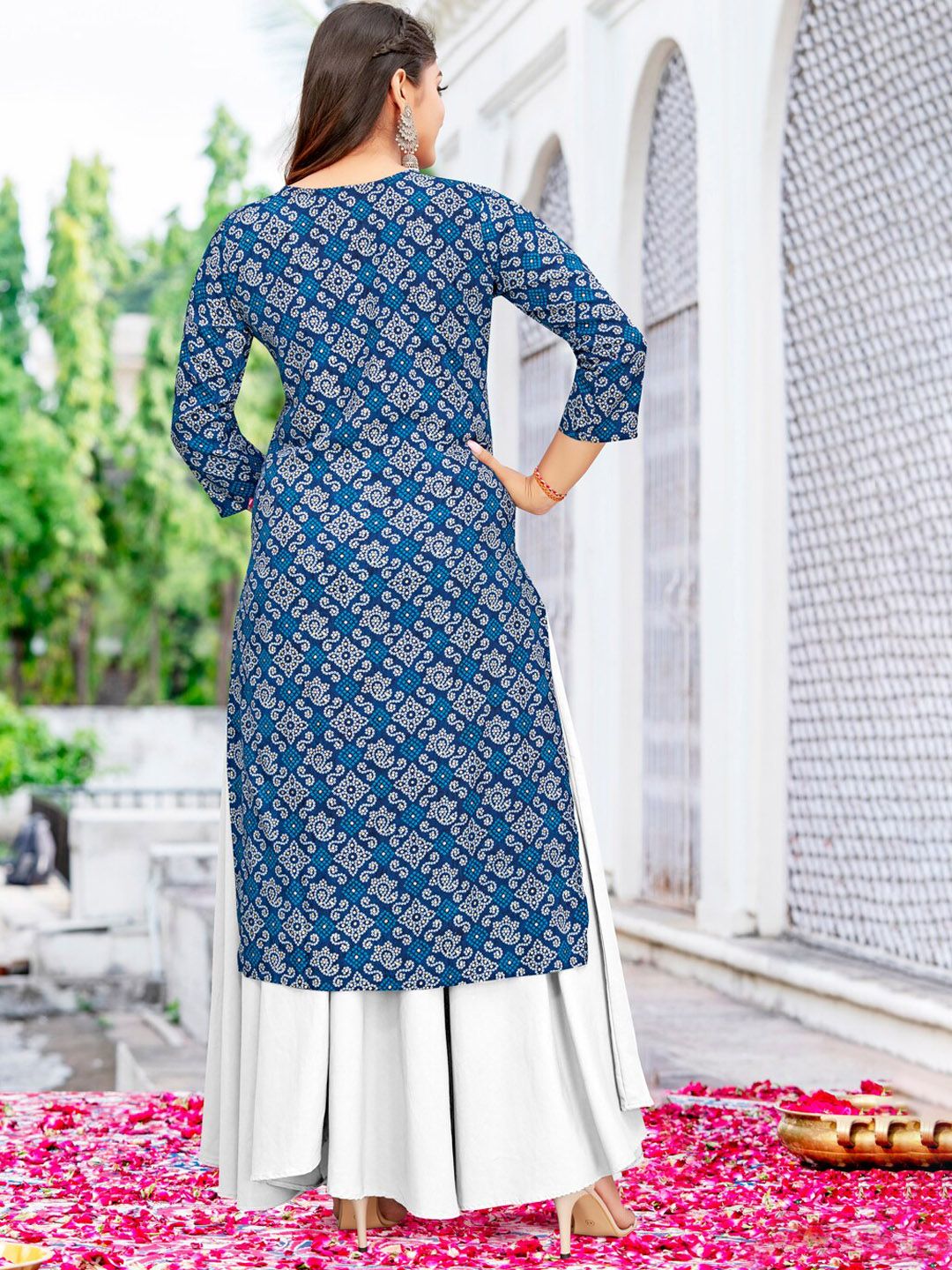Ode by House of Pataudi Ethnic Motifs Printed Kurta - Distacart