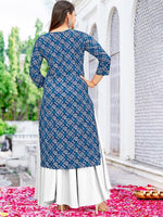 Thumbnail for Ode by House of Pataudi Ethnic Motifs Printed Kurta - Distacart