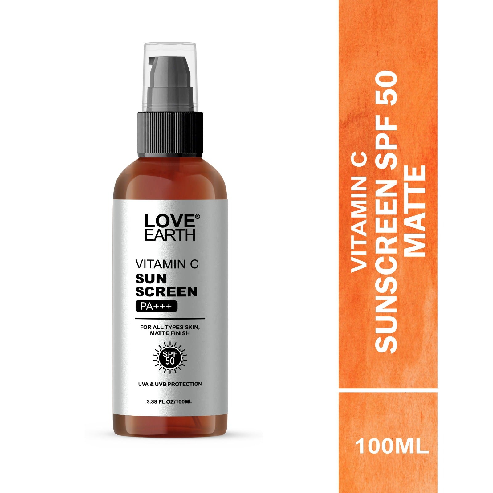Love Earth Vitamin C Sunscreen SPF-50 PA+++ For Sun's UVA & UVB - Distacart