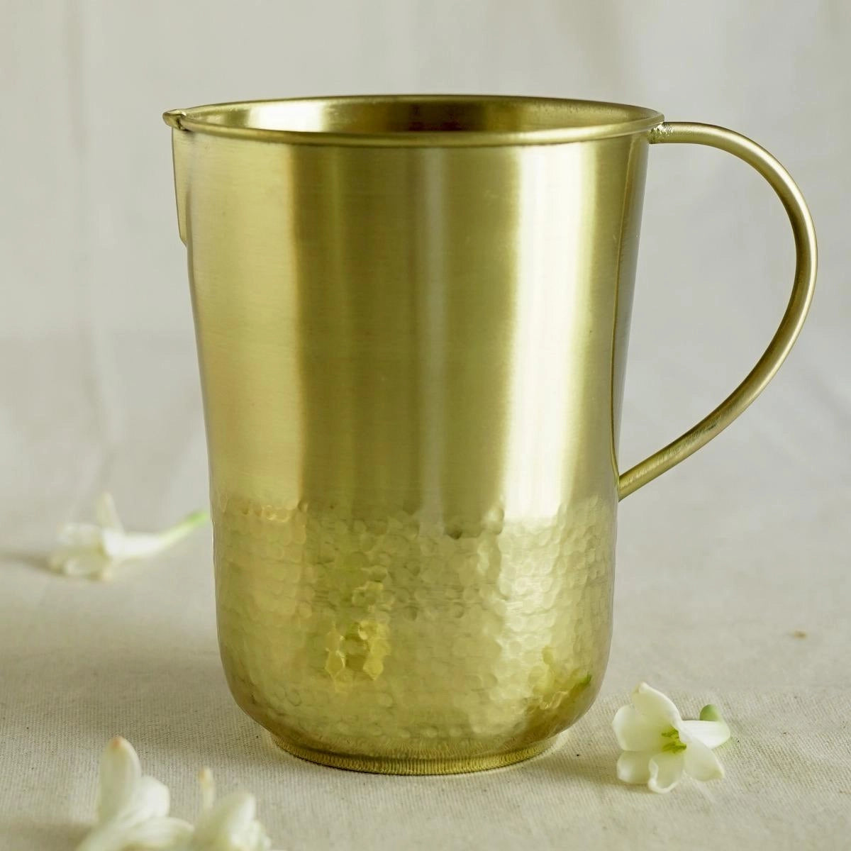 Isha Life Hammered Brass Water Jug