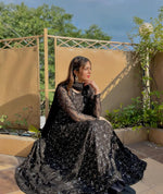 Thumbnail for Yash Enterprise Black Fux Georgett Party Wear Salwar Suit