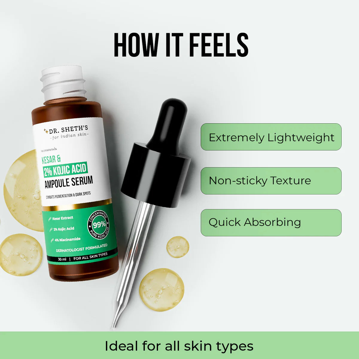 Dr. Sheth's Kesar & Kojic Acid Serum - Distacart