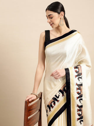 Anouk Ethnic Motifs Silk Blend Saree - Distacart