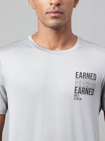 Thumbnail for Alcis Typography Printed Anti-Static Dry Tech Slim Fit Sports T-shirt - Distacart