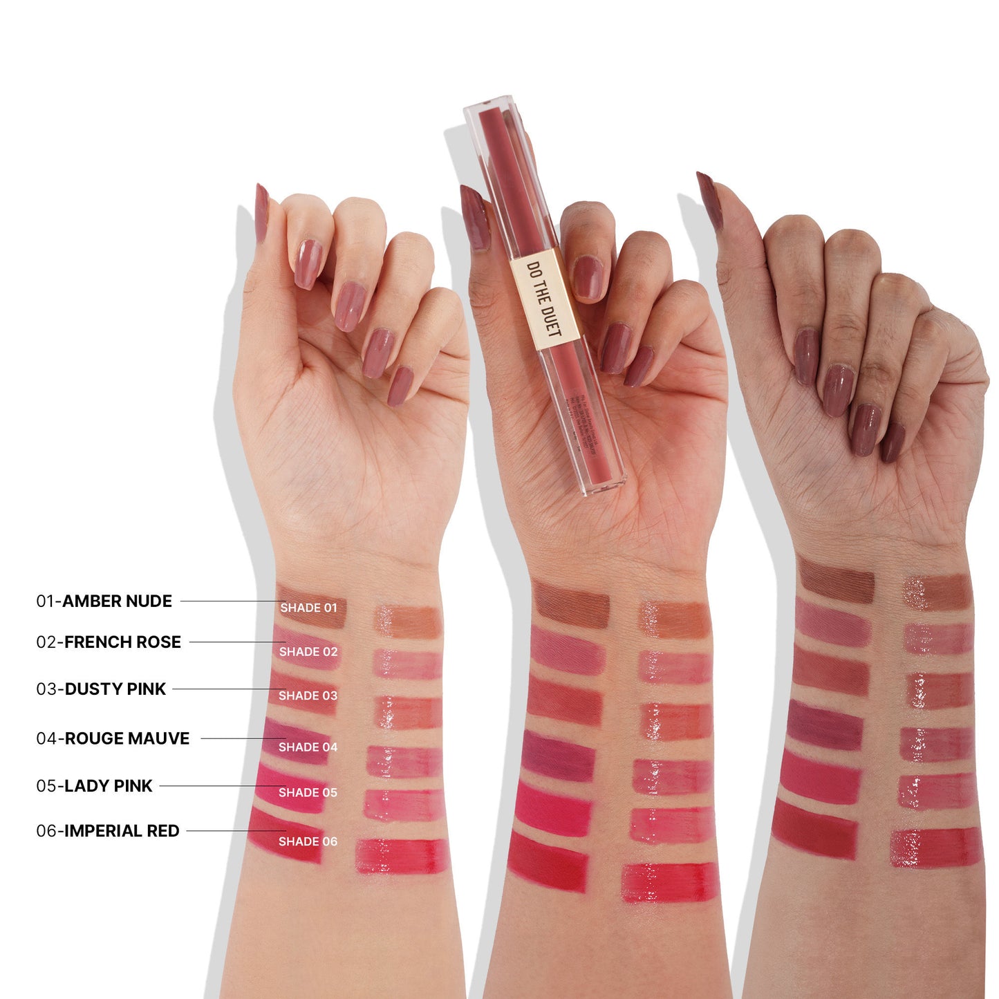 Swiss Beauty Select Do The Duet Lipstick - 6 Imperial Red - Distacart