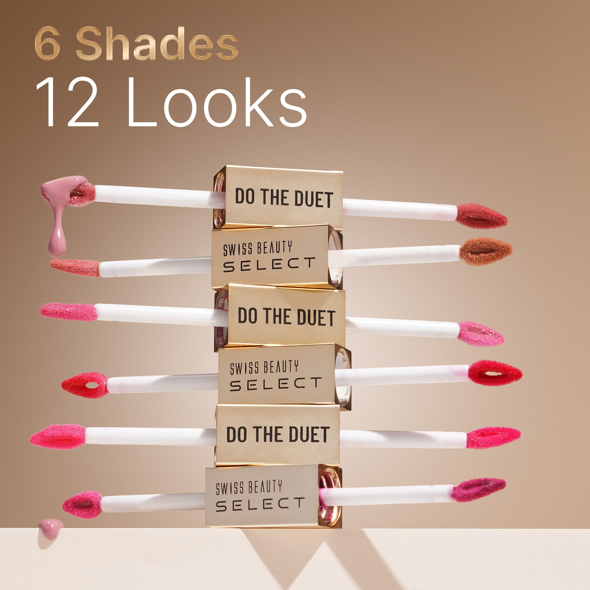 Swiss Beauty Select Do The Duet Lipstick - 6 Imperial Red - Distacart