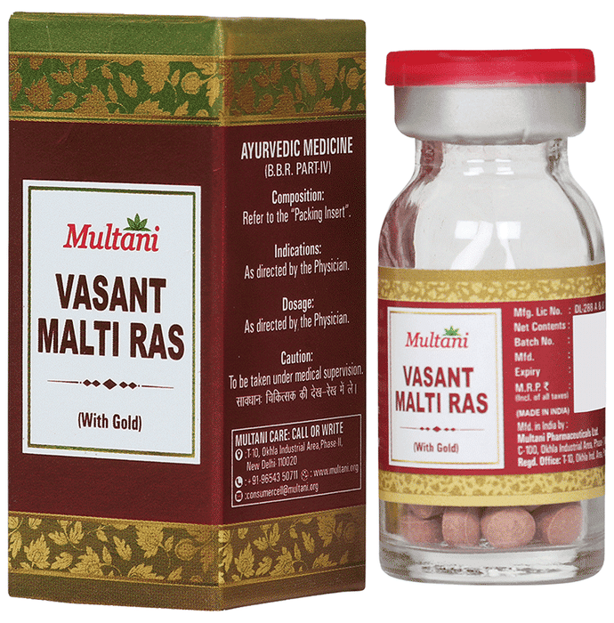 Multani Vasant Malati Ras with Gold Tablet